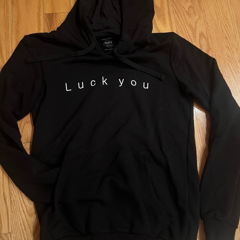 Black Hoodie Sweater by Benya &Zubrik